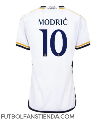 Real Madrid Luka Modric #10 Primera Equipación Mujer 2023-24 Manga Corta